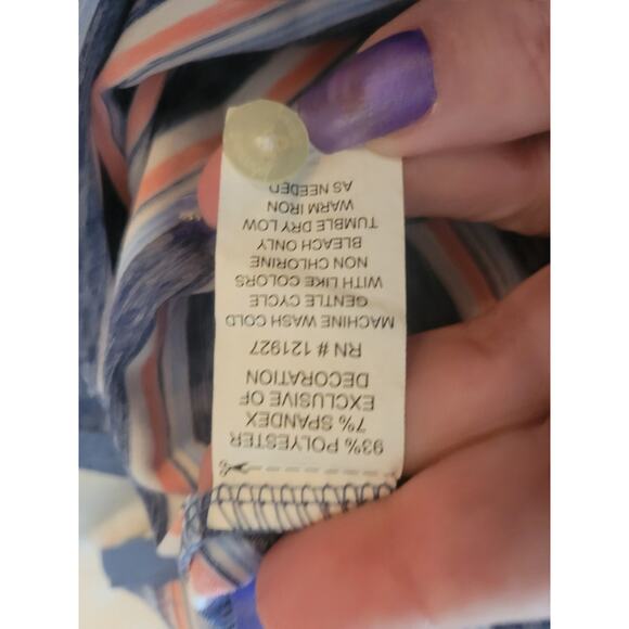 johnnie-O Striped Men's XL Performance Polo UPF 50 Golf - Picture 9 of 10